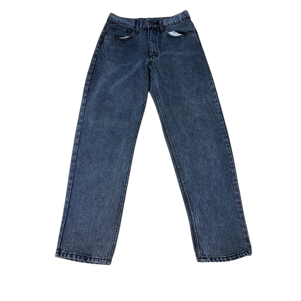 Vintage ATTRAK Basic Jeans Zip Fly Washed Denim Straight Leg‎ Waist 28 Length 29